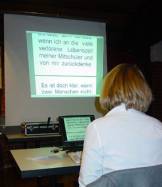 Frau Kaul (Schreibdolmetscherin)