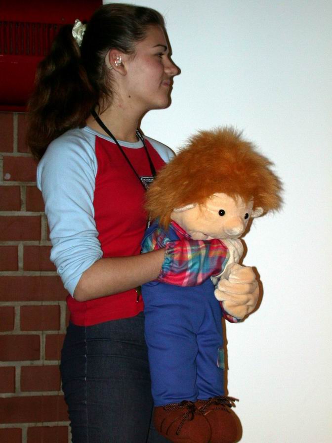 Anna-Maria und die Handpuppe