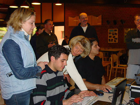 Test der Schriftdolmetsch-Anlage