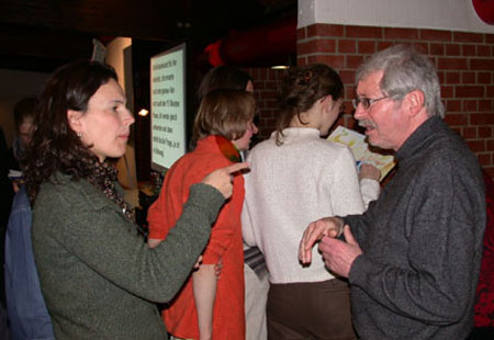 Diskussionen in der Pause