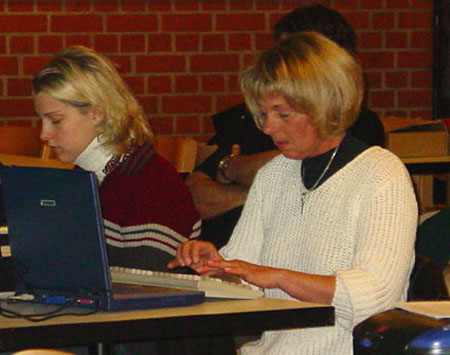 Auch die Schriftdolmetscherin hat ganze Arbeit geleistet