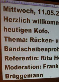 Begrungstext der Schriftdolmetscherin