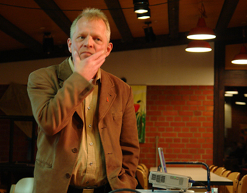 Der Referent im Gesprch